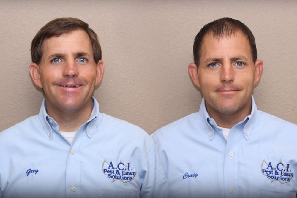ACI technicians Greg and Craig in company uniforms